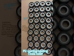 Customized Aluminium Kern Gummi Rollrad mit Polyurethan Oberfläche